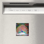  Peacock schilderen Magneet (Insitu (Vaatwasser))