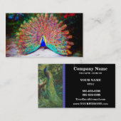 Peacock schilderen Visitekaartje (Voorkant / Achterkant)