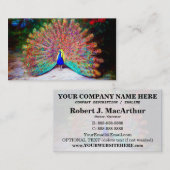  Peacock schilderen Visitekaartje (Voorkant / Achterkant)