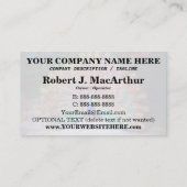  Peacock schilderen Visitekaartje (Achterkant)