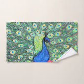 Peacock schilderen weergeven bad handdoek (Handdoek)