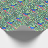 Peacock schilderen weergeven cadeaupapier (Hoek)