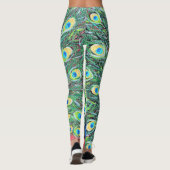 Peacock schilderen weergeven leggings (Achterkant)