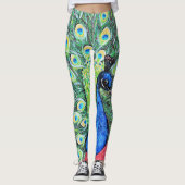 Peacock schilderen weergeven leggings (Voorkant)