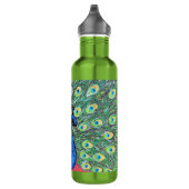 Peacock schilderen weergeven waterfles  (Rechts)