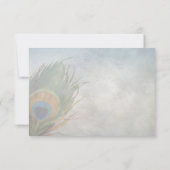 Peacock Scroll RSVP Kaartje (Achterkant)