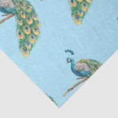 Peacock serie ontwerp 3 blauw tissuepapier (Detail)