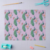 Peacock serie ontwerp 4 Lila tissuepapier (Craft)