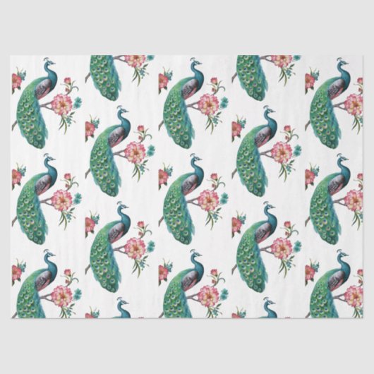 Peacock serie ontwerp 4 tissuepapier (Voorkant)