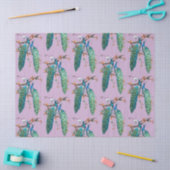Peacock serie ontwerp 6 Lila tissuepapier (Craft)