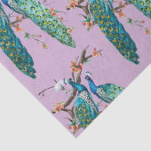 Peacock serie ontwerp 6 Lila tissuepapier (Detail)