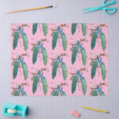 Peacock serie ontwerp 6 roze tissuepapier (Craft)