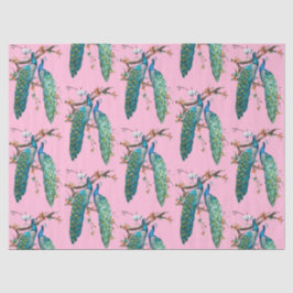 Peacock serie ontwerp 6 roze tissuepapier