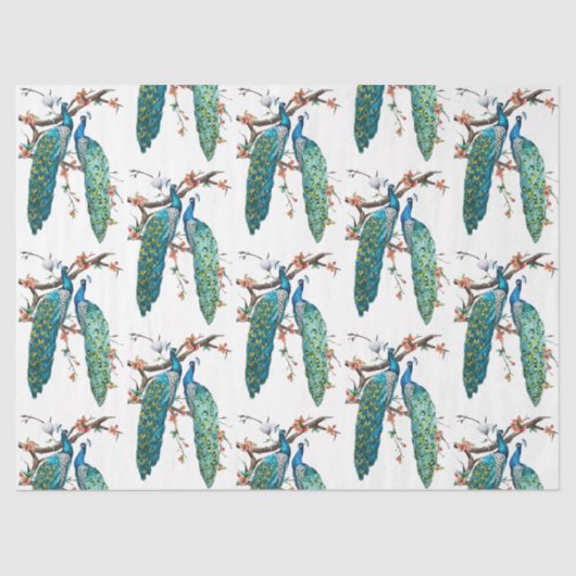 Peacock serie ontwerp 6 tissuepapier (Voorkant)