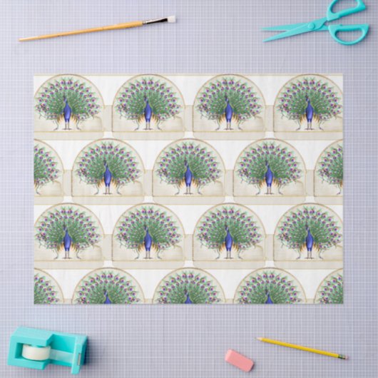 Peacock serie ontwerp 8 tissuepapier (Craft)
