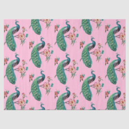 Peacock Series Design 4 PinkTissue papier
