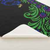 Peacock Sherpa Blanket Deken (3/4)