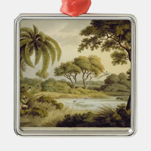 Peacock Shooting, van Oriental Field Sports, pu Metalen Ornament
