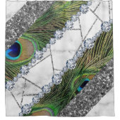 Peacock Shower Curtain Douchegordijn (Voorkant)