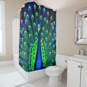  Peacock Shower Curtain Douchegordijn (In situ)