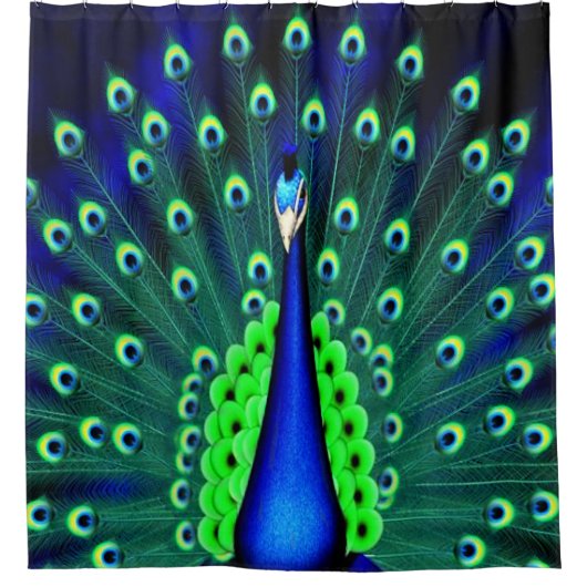  Peacock Shower Curtain Douchegordijn (Voorkant)