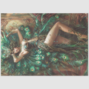 Peacock showgirl tissuepapier