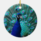  Peacock-sierplant Keramisch Ornament (Achterkant)