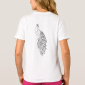 Peacock Silhouette T-shirt (Achterkant)