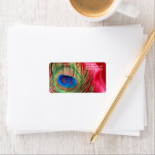 Peacock Silky Red-stillevens Etiket (Insitu)
