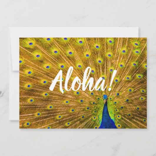 Peacock, Silver Herfsten, Kauai, Hawaii Kaart (Voorkant)