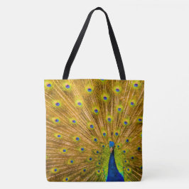 Peacock, Silver Herfsten, Kauai, Hawaiian Beach Ba Tote Bag