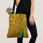 Peacock, Silver Herfsten, Kauai, Hawaiian Beach Ba Tote Bag (Dichtbij)