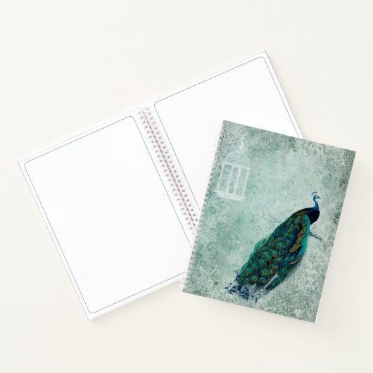  Peacock Sketchbook Notitieboek (Binnen)