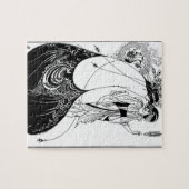 Peacock Skirt Beardsley Nouveau Legpuzzel (Horizontaal)