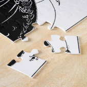 Peacock Skirt Beardsley Nouveau Legpuzzel (Zijkant)