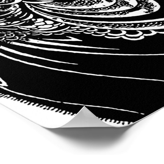 Peacock Skirt Beardsley Nouveau Poster (Hoek)