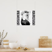 Peacock Skirt Beardsley Nouveau Poster (Keuken)