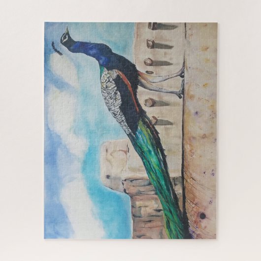 Peacock Sky Legpuzzel (Verticaal)