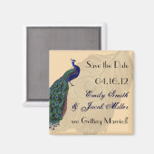 Peacock Sla de datummagneten op Magneet (Voorkant / Achterkant)