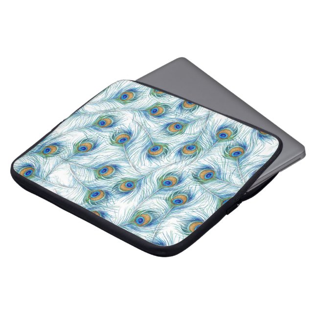 Peacock-Sleeve Laptop Sleeve (Voorkant top)