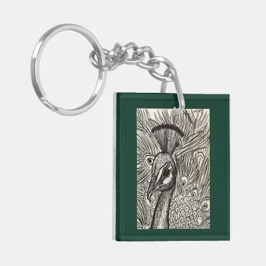  Peacock Sleutelhanger (Voorkant Links)