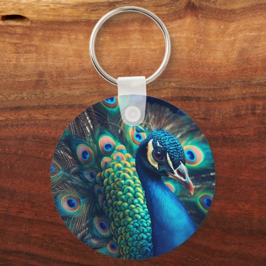 Peacock Sleutelhanger (Achterkant)