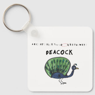 Peacock-Sleutelhanger Sleutelhanger