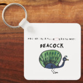 Peacock-Sleutelhanger Sleutelhanger (Voorkant)