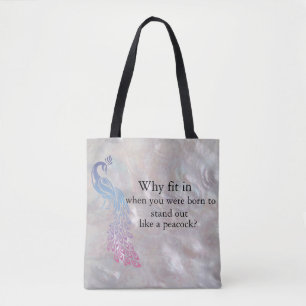Peacock Slogan tas
