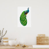 Peacock Small Poster (Keuken)