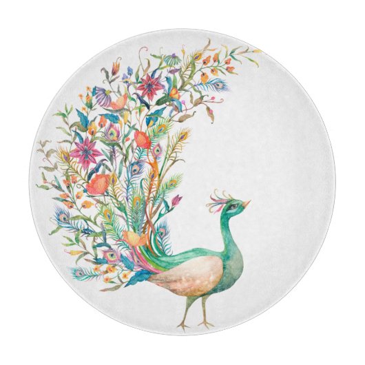 Peacock-snijraad Snijplank (Voorkant)