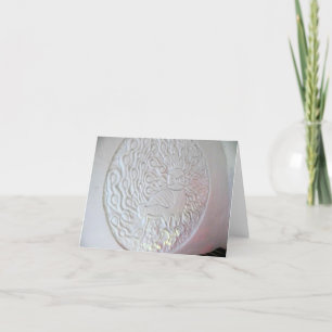 Peacock Snow Sculpture, Hotel de Glace, Quebec Bedankkaart