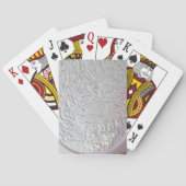 Peacock Snow Sculpture, Hotel de Glace, Quebec Pokerkaarten (Achterkant)