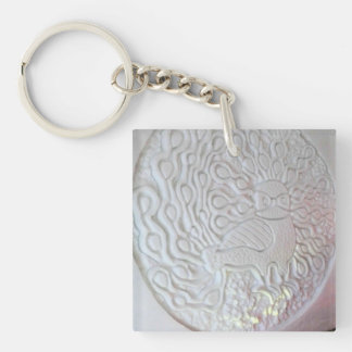 Peacock Snow Sculpture, Hotel de Glace, Quebec Sleutelhanger